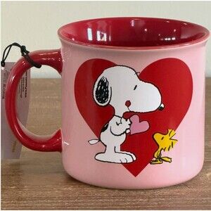 Peanuts Snoopy & Woodstock YOU ARE SO LOVED Valentine Coffee Mug NWT